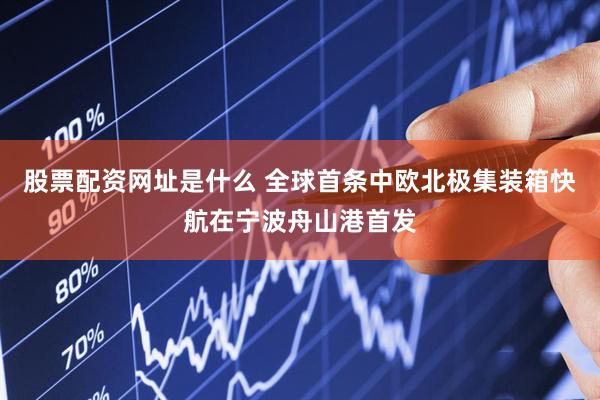 股票配资网址是什么 全球首条中欧北极集装箱快航在宁波舟山港首发